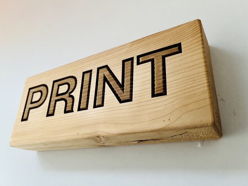 レーザー加工で立体感のある彫刻加工のご紹介